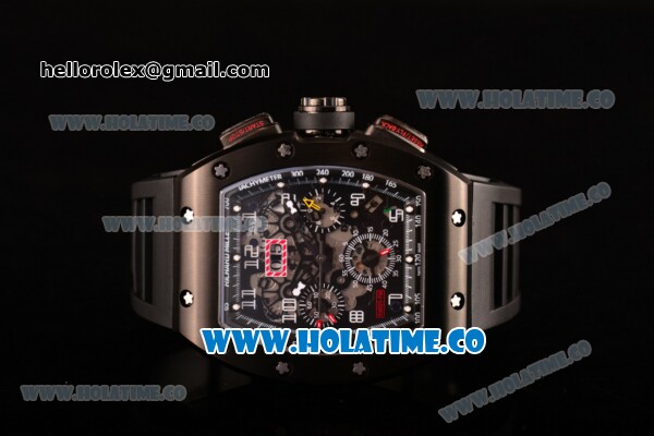 Richard Mille RM005 FM Asia Automatic PVD Case with Skeleton Dial and Black Inner Bezel - Click Image to Close